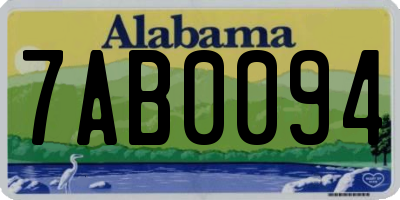 AL license plate 7AB0094