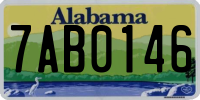 AL license plate 7AB0146