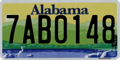AL license plate 7AB0148
