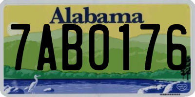 AL license plate 7AB0176