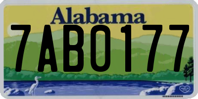 AL license plate 7AB0177