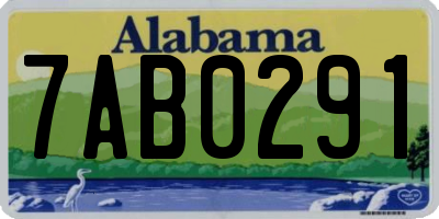 AL license plate 7AB0291