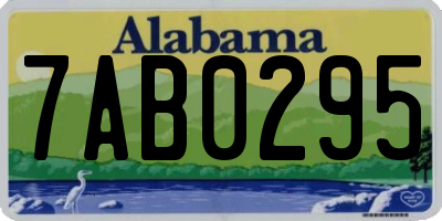 AL license plate 7AB0295