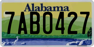 AL license plate 7AB0427