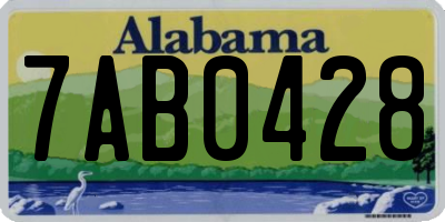 AL license plate 7AB0428
