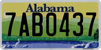 AL license plate 7AB0437