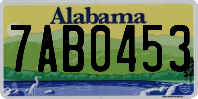 AL license plate 7AB0453