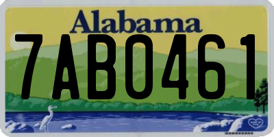 AL license plate 7AB0461