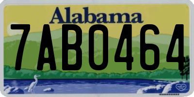 AL license plate 7AB0464