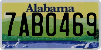 AL license plate 7AB0469
