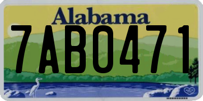 AL license plate 7AB0471