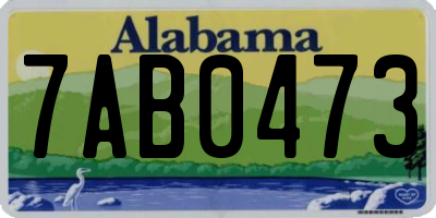 AL license plate 7AB0473
