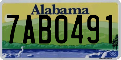 AL license plate 7AB0491