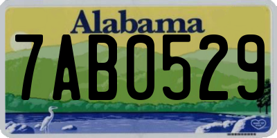 AL license plate 7AB0529