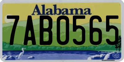 AL license plate 7AB0565