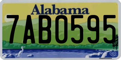 AL license plate 7AB0595
