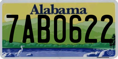 AL license plate 7AB0622