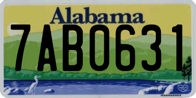AL license plate 7AB0631