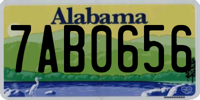 AL license plate 7AB0656