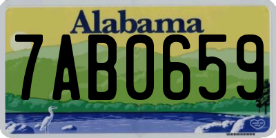 AL license plate 7AB0659
