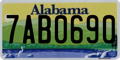 AL license plate 7AB0690