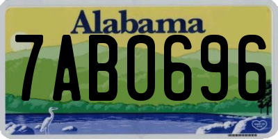AL license plate 7AB0696