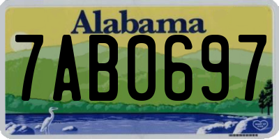 AL license plate 7AB0697