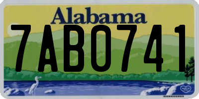 AL license plate 7AB0741