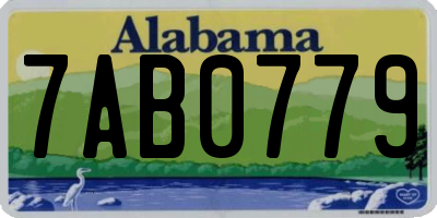 AL license plate 7AB0779