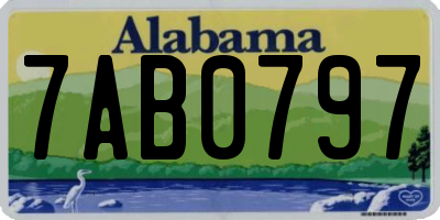 AL license plate 7AB0797