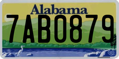 AL license plate 7AB0879