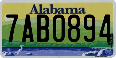 AL license plate 7AB0894