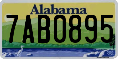 AL license plate 7AB0895