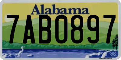 AL license plate 7AB0897