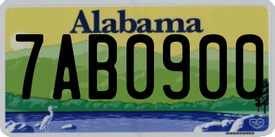 AL license plate 7AB0900