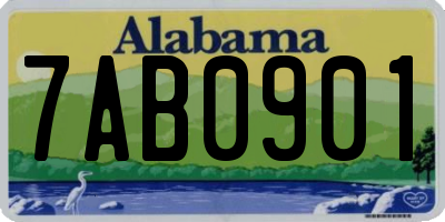 AL license plate 7AB0901