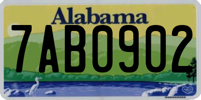 AL license plate 7AB0902