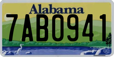 AL license plate 7AB0941