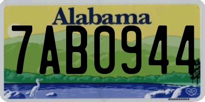 AL license plate 7AB0944
