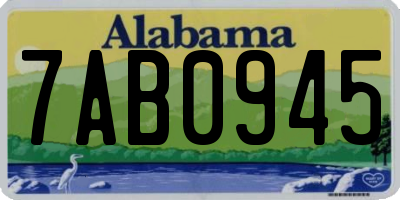 AL license plate 7AB0945
