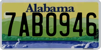AL license plate 7AB0946