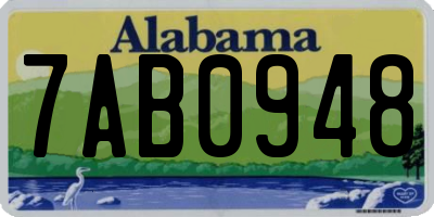 AL license plate 7AB0948