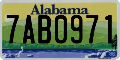 AL license plate 7AB0971