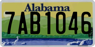 AL license plate 7AB1046