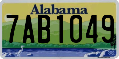 AL license plate 7AB1049