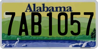 AL license plate 7AB1057