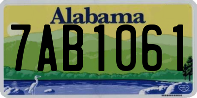 AL license plate 7AB1061
