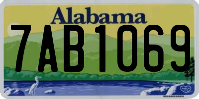 AL license plate 7AB1069