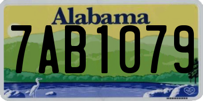 AL license plate 7AB1079