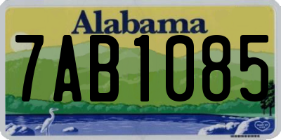 AL license plate 7AB1085